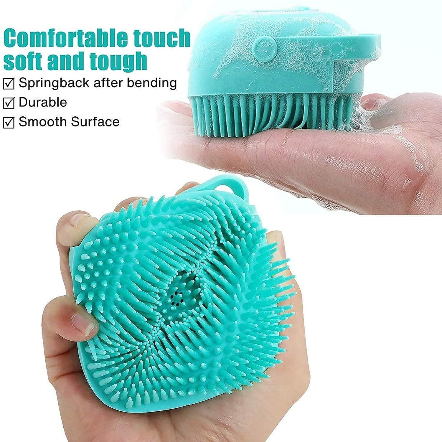Soft Silicone Bath Brush with Hooks – Gentle Scrubbing & Cleaning for Baby Showers