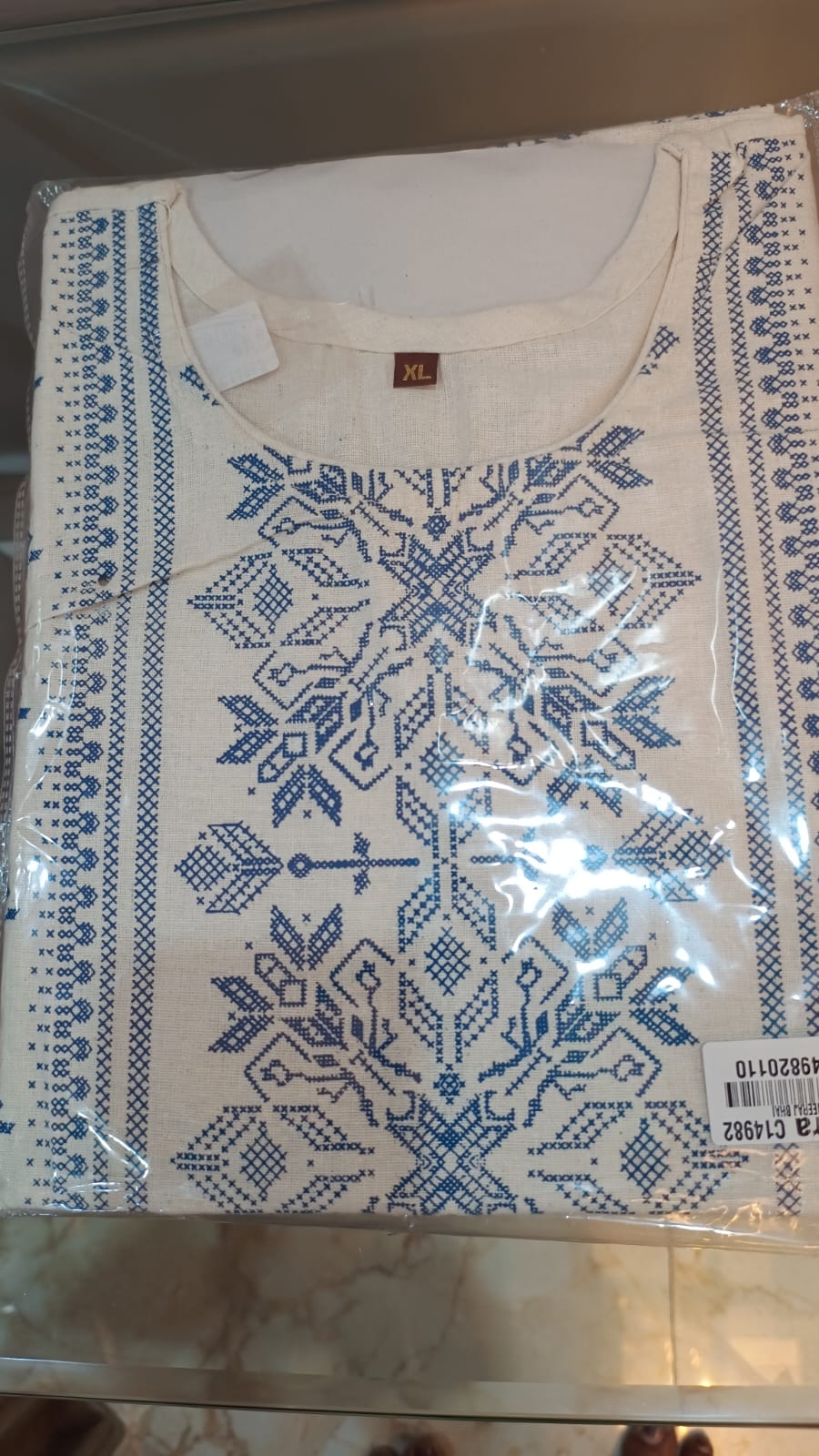 Women's Khadi Cotton Printed short Kurti