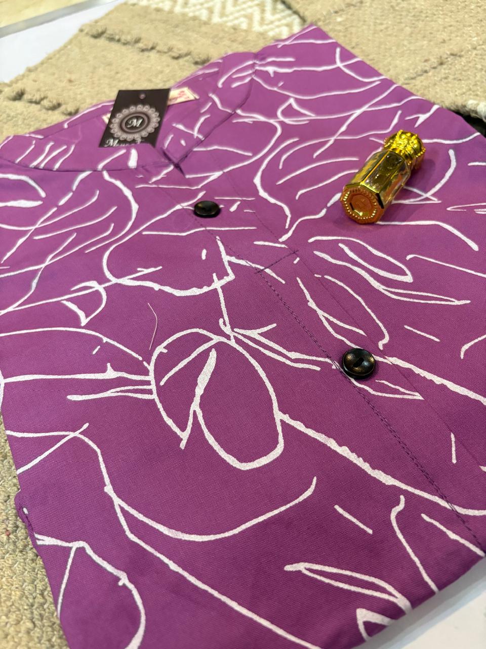Mayantiie Modern Abstract Print Rayon Kurti