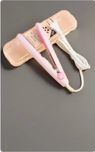 Mini Hair Straightener – Portable & Professional Range (Pink, purple, white, black, yellow and firozi color) with Plastic Storage Box