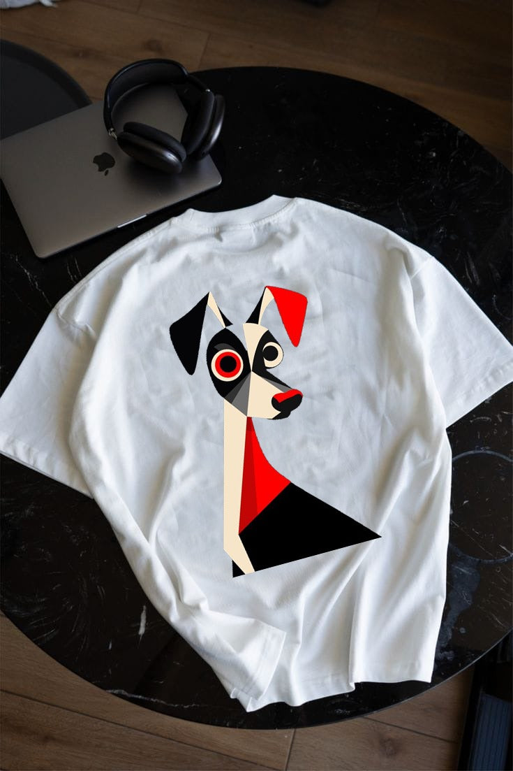 KxB Premium Cotton Bio-Wash Oversized Printed T-Shirt