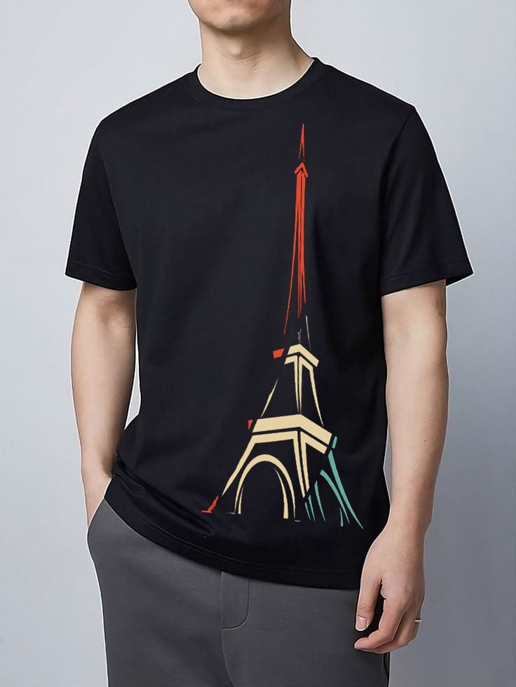 KxB Premium Cotton Bio-Wash Oversized Printed T-Shirt