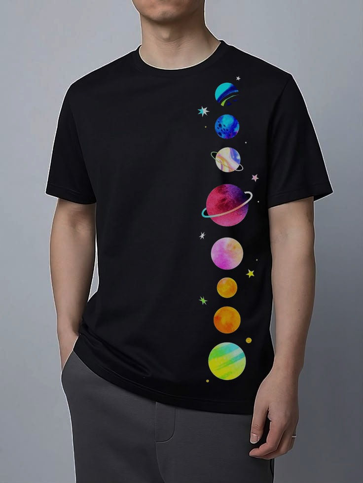 KxB Premium Cotton Bio-Wash Oversized Printed T-Shirt