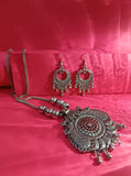 Mayantiie Oxidized Necklace Jewellery Set