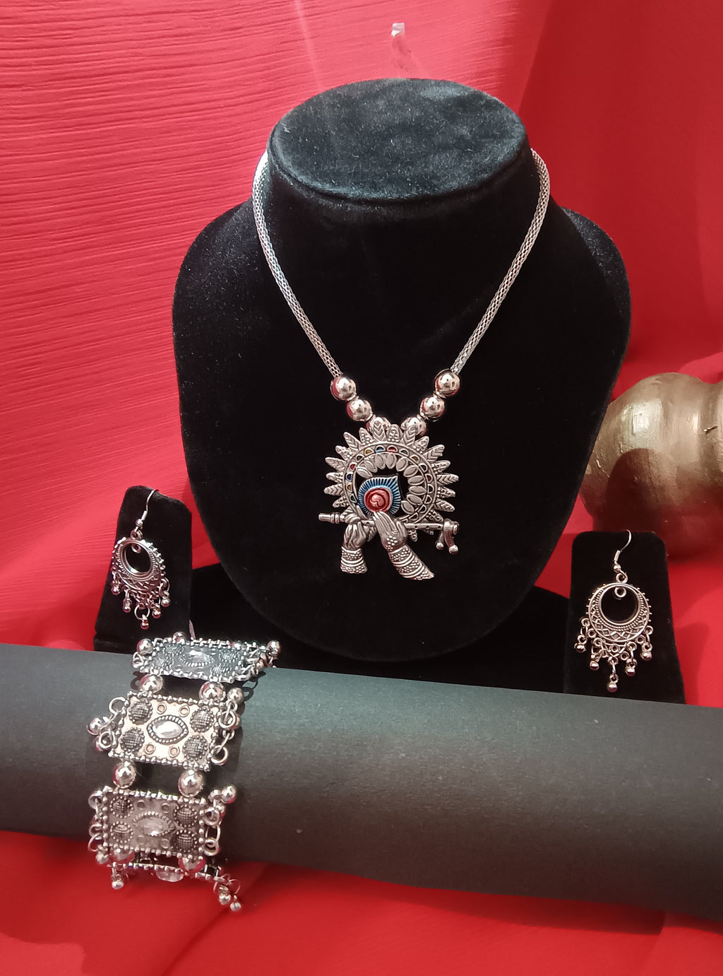 Mayantiie Oxidized Combo Jewelry Set