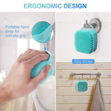 Soft Silicone Bath Brush with Hooks – Gentle Scrubbing & Cleaning for Baby Showers