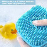 Soft Silicone Bath Brush with Hooks – Gentle Scrubbing & Cleaning for Baby Showers