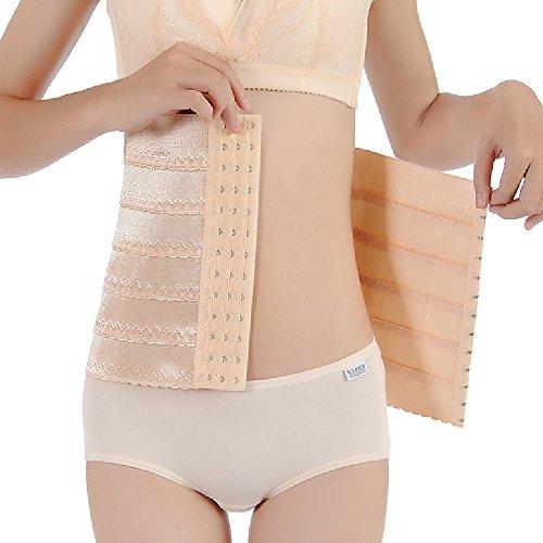 Women's Waist Trainer Corset- Tummy Control Body Shaper with Adjustable Hooks and Belt