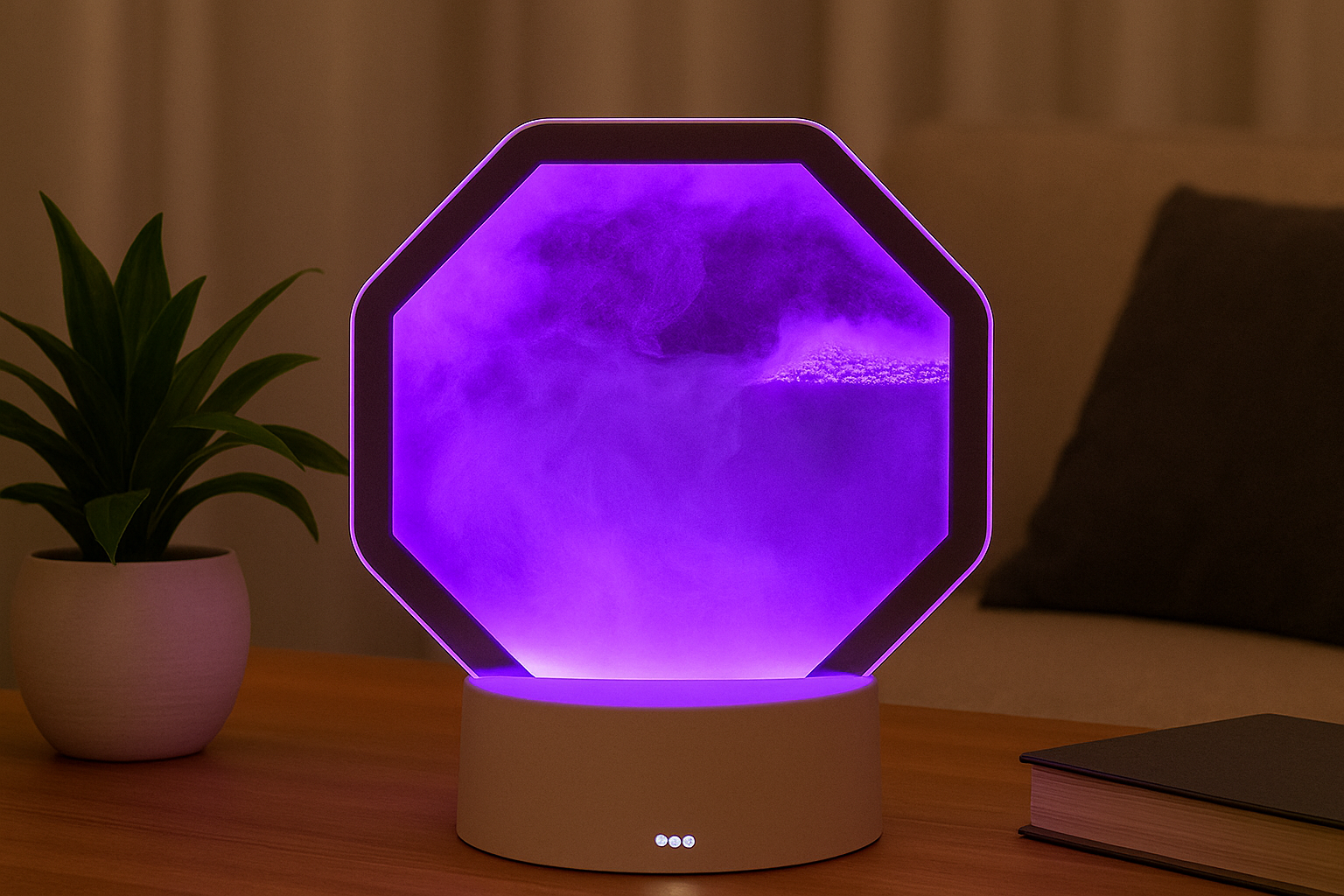Mesmerizing Flow: Sand Art Lamp