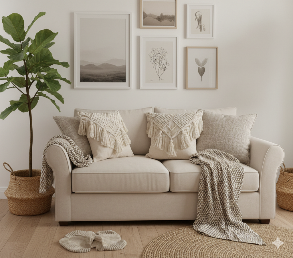 Handwoven Macramé Cushion Covers 16 X 16 inches (Pack of 2)