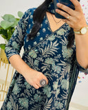 ✨ “Royal Ruby Angrakha Anarkali Set – Jaipuri Craft Edition” ✨