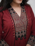 Premium Jaipuri Touch Straight Kurti With Dupatta