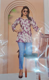 Women's Cotton Printed short Kurti