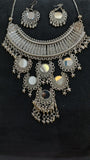 Mayantiie Oxidized choker Set