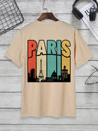 KxB Premium Cotton Bio-Wash Oversized Back Print T-Shirt