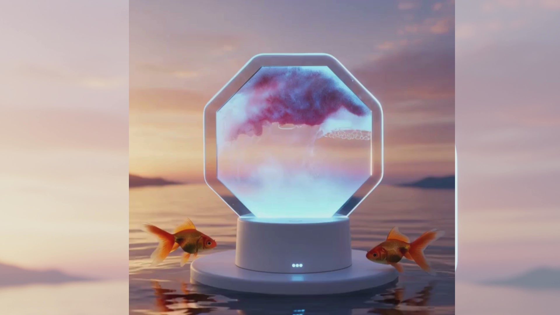 Mesmerizing Flow: Sand Art Lamp