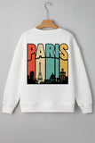 KxB Winter Cotton Fleece PARIS Print Sweatshirt – Stay Warm, Stay Cool 🐆🔥