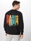 KxB Winter Cotton Fleece PARIS Print Sweatshirt – Stay Warm, Stay Cool 🐆🔥