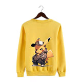 ✨ Pikachu Street-Style Unisex Sweatshirt – Front &amp; Back Printed ✨