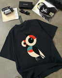 KxB Premium Cotton Bio-Wash Oversized Printed T-Shirt