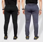 Comfort fit lyacra track pants for men