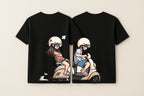 KxB Cotton Bio-Wash Oversized Couple T-Shirt