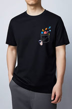 KxB Premium Cotton Bio-Wash Oversized Printed T-Shirt