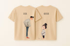 KxB Cotton Bio-Wash Oversized Couple T-Shirt