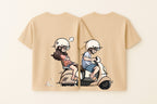 KxB Cotton Bio-Wash Oversized Couple T-Shirt